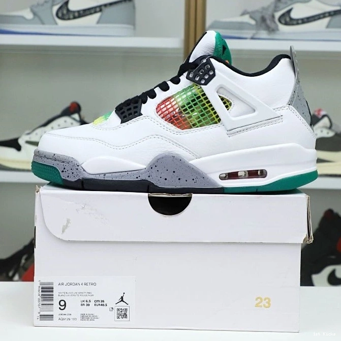 1st Kicks JORDAN AIR WMNS 4 'RAST RETRO EasyMatch Kimikick 1958 1205